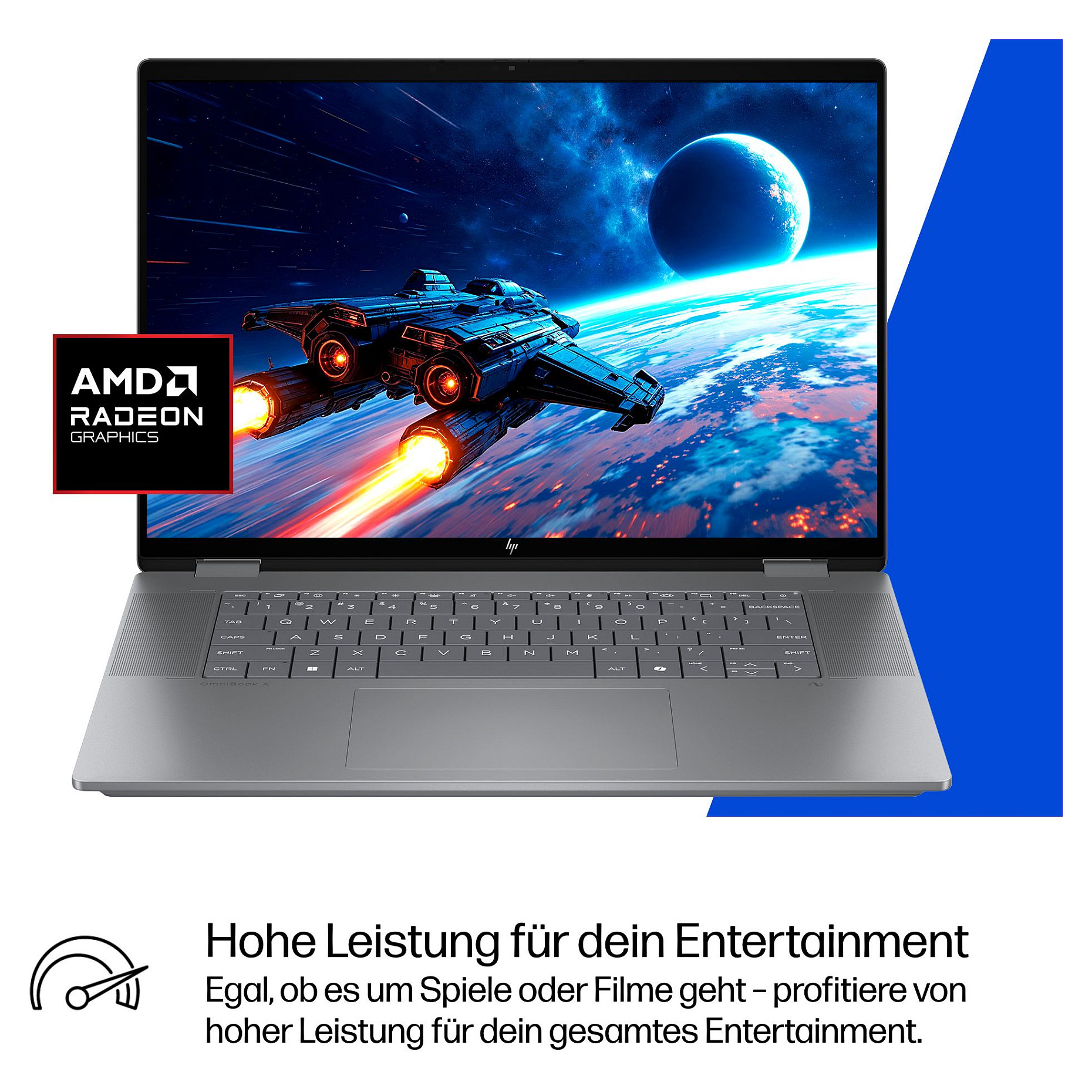 Laptop HP OmniBook X Flip 16-ar0154ng (16", OLED Touch, 2.8K, AMD Ryzen AI 5 340, 16GB, 512GB SSD, AMD Radeon Graphics, Windows 11 Home, DE tipkovnica)-13