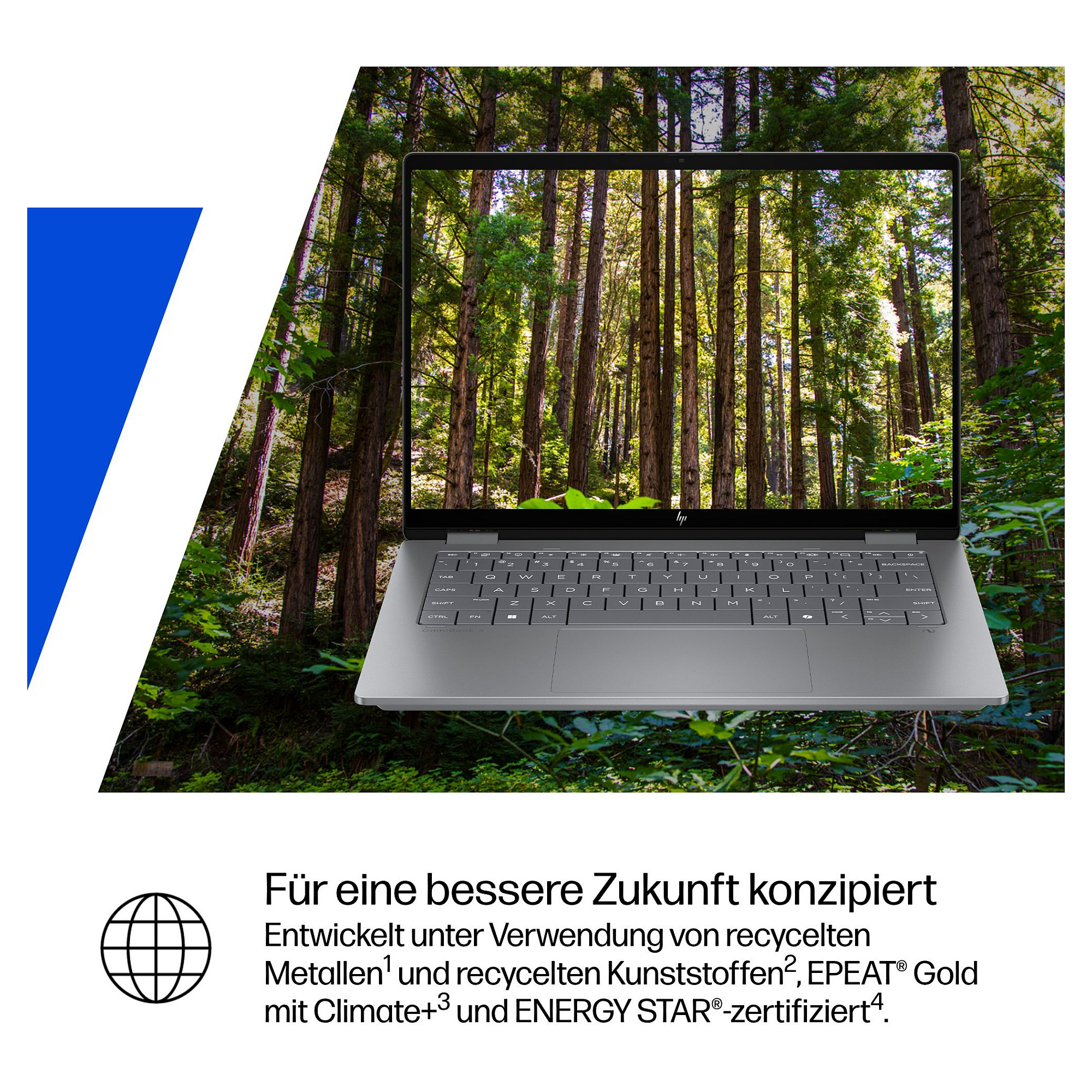 Laptop HP OmniBook X Flip 14-fk0154ng (14", OLED Touch, 3K, AMD Ryzen AI 5 340, 16GB, 512GB SSD, AMD Radeon Graphics, Windows 11 Home, DE tipkovnica, Srebrna)-13