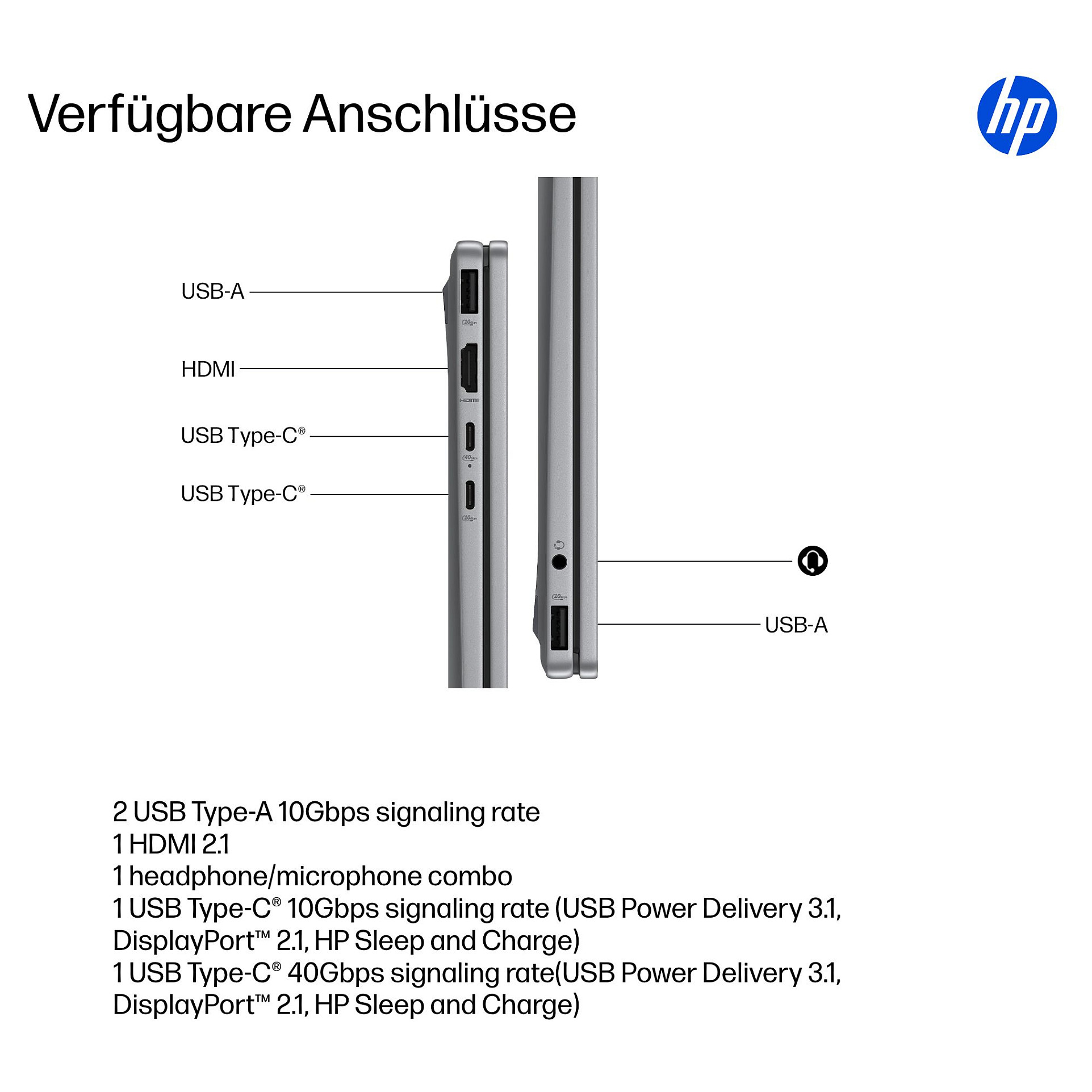 Laptop HP OmniBook X Flip 14-fk0154ng (14", OLED Touch, 3K, AMD Ryzen AI 5 340, 16GB, 512GB SSD, AMD Radeon Graphics, Windows 11 Home, DE tipkovnica, Srebrna)-15