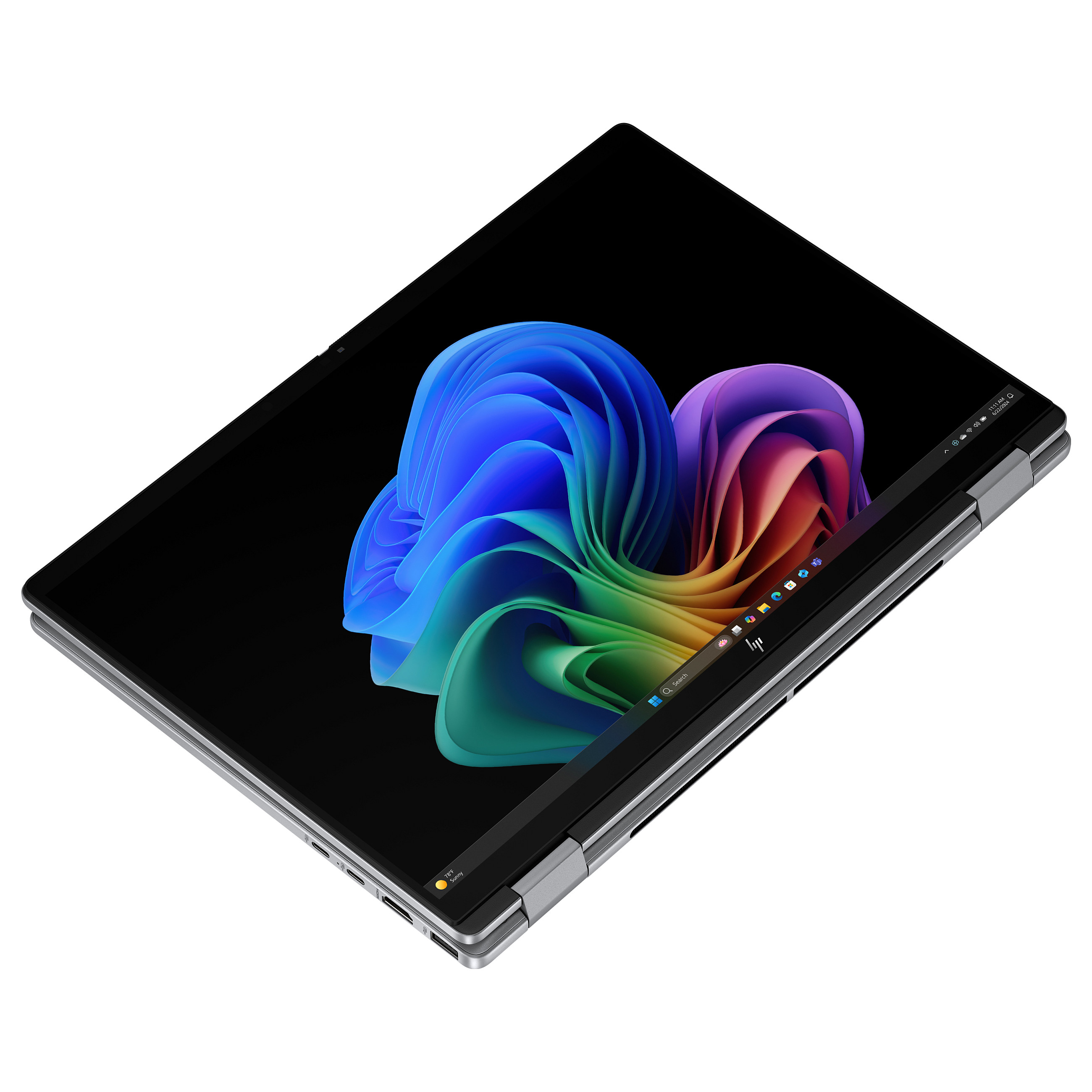 Laptop HP OmniBook X Flip 14-fk0154ng (14", OLED Touch, 3K, AMD Ryzen AI 5 340, 16GB, 512GB SSD, AMD Radeon Graphics, Windows 11 Home, DE tipkovnica, Srebrna)-21
