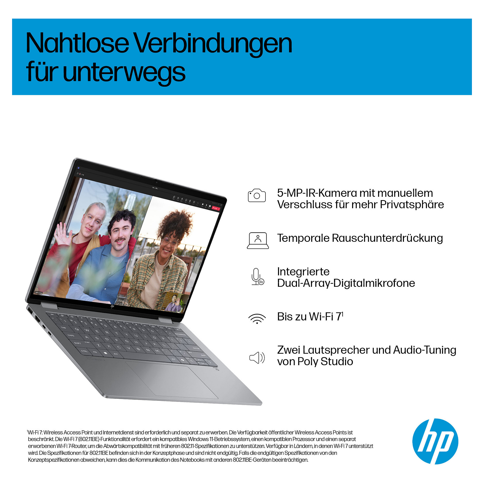 Laptop HP OMNIBOOK X FLIP 14-FM0153NG (14", IPS, WUXGA, Intel Core Ultra 5 226V, 16GB, 512GB SSD, Intel Arc Graphics, Windows 11 Home, Non-HR tipkovnica)-15
