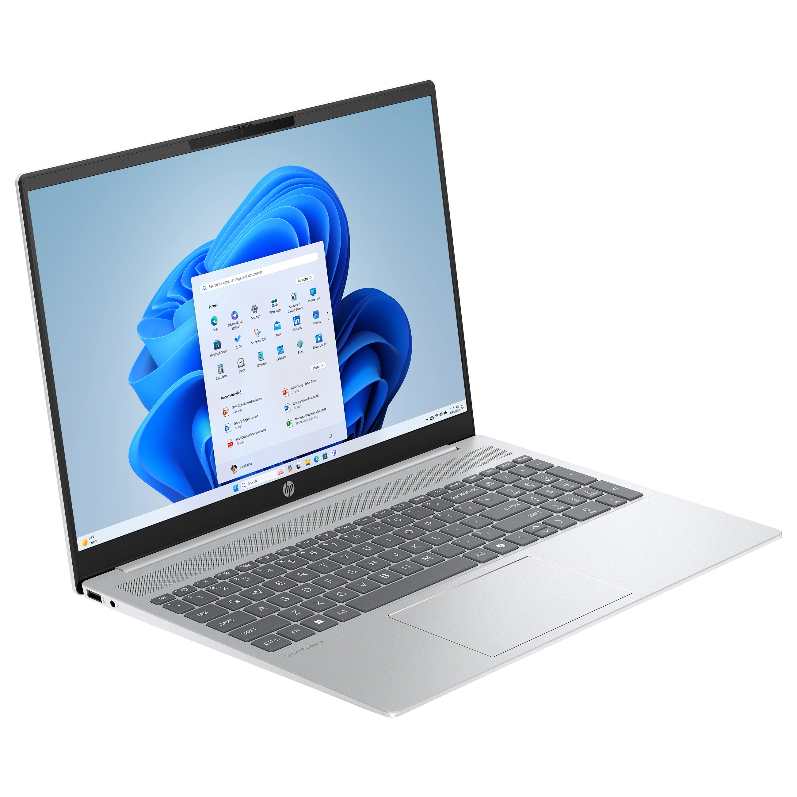 Laptop HP OmniBook 5 16-af1154ng (16", Intel Core Ultra 5, 16GB, 512GB SSD, Intel Graphics, Windows 11 Home, Non-HR tipkovnica)-1