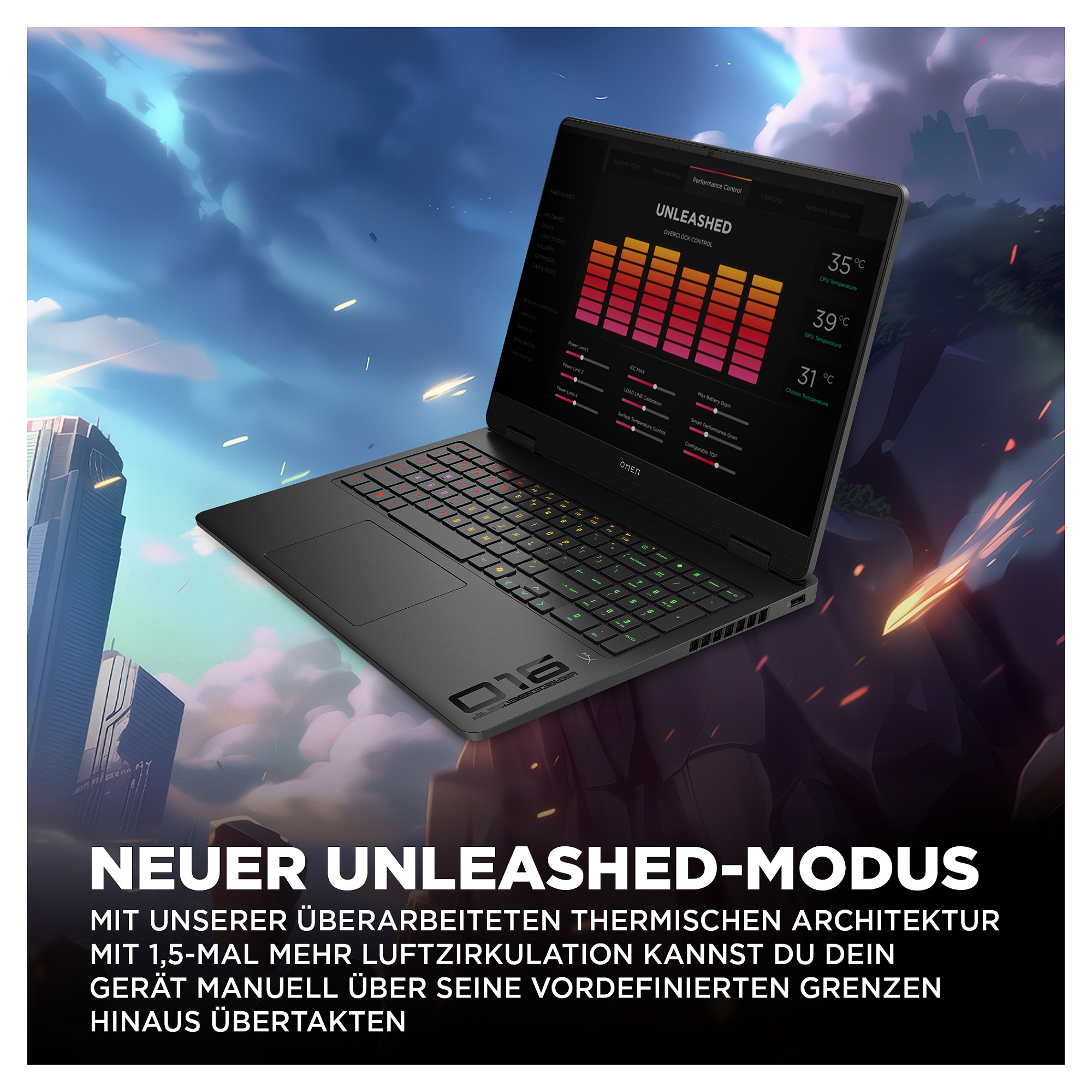 Laptop HP OMEN 16-am0170ng (16", Intel Core i7-14650HX, 16GB, 512GB SSD, NVIDIA GeForce RTX 5060, Windows 11 Home, DE tipkovnica)-9
