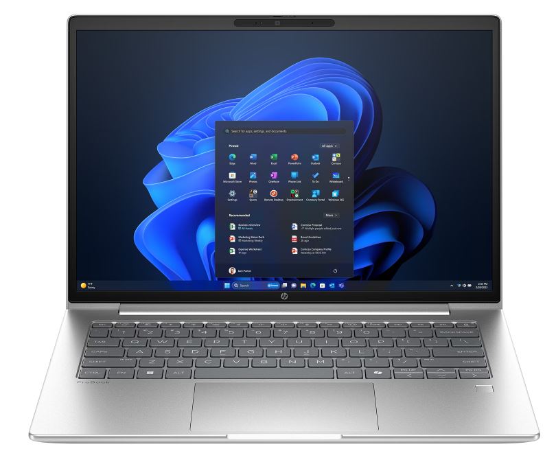 Laptop HP ProBook 4 G1i (14", IPS, WUXGA, Intel Core Ultra 7, 32GB, 1TB SSD, NVIDIA GeForce RTX 3050, Windows 11 Pro, DE tipkovnica, Srebrna)-0