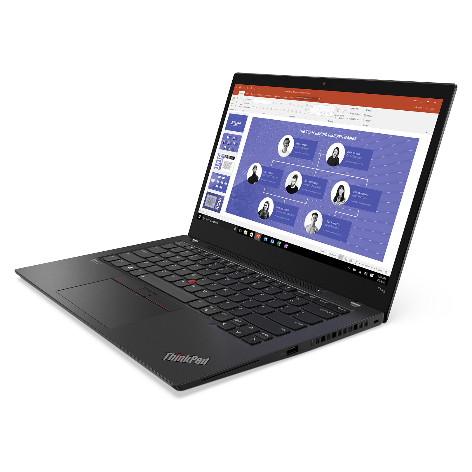 Laptop LENOVO ThinkPad T14s Gen 2 (14" IPS Touch, Full HD, Intel Core i5-1145G7, 16GB, 256GB SSD, Intel Iris Xe Graphics, Windows 11 Pro, DE tipkovnica, Crna)-2