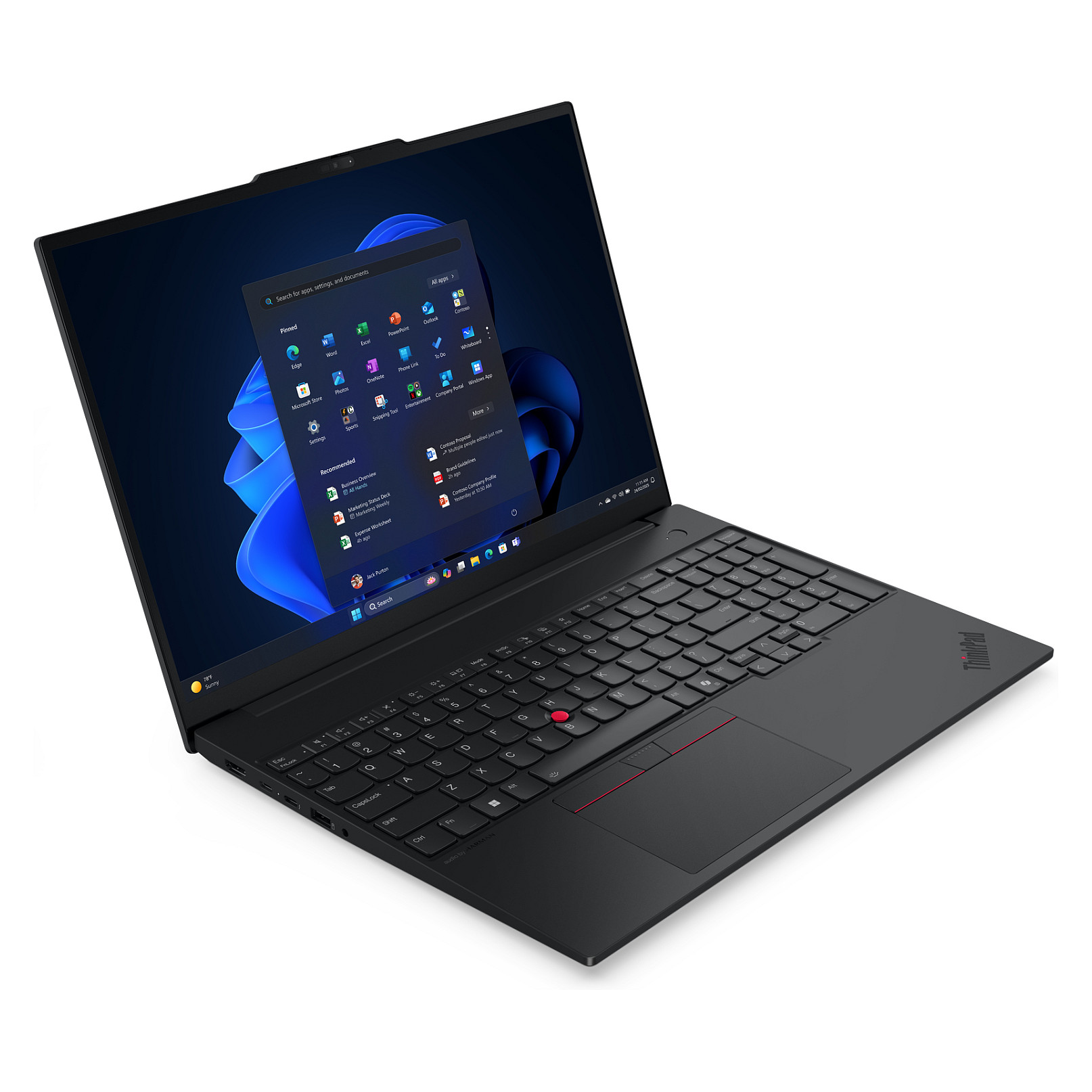 Laptop LENOVO ThinkPad E16 G3 (16", IPS, WUXGA, Intel Core Ultra 7 256V, 16GB, 512GB, Intel Arc 140V, Windows 11 Pro, Non-HR tipkovnica, crna)-2