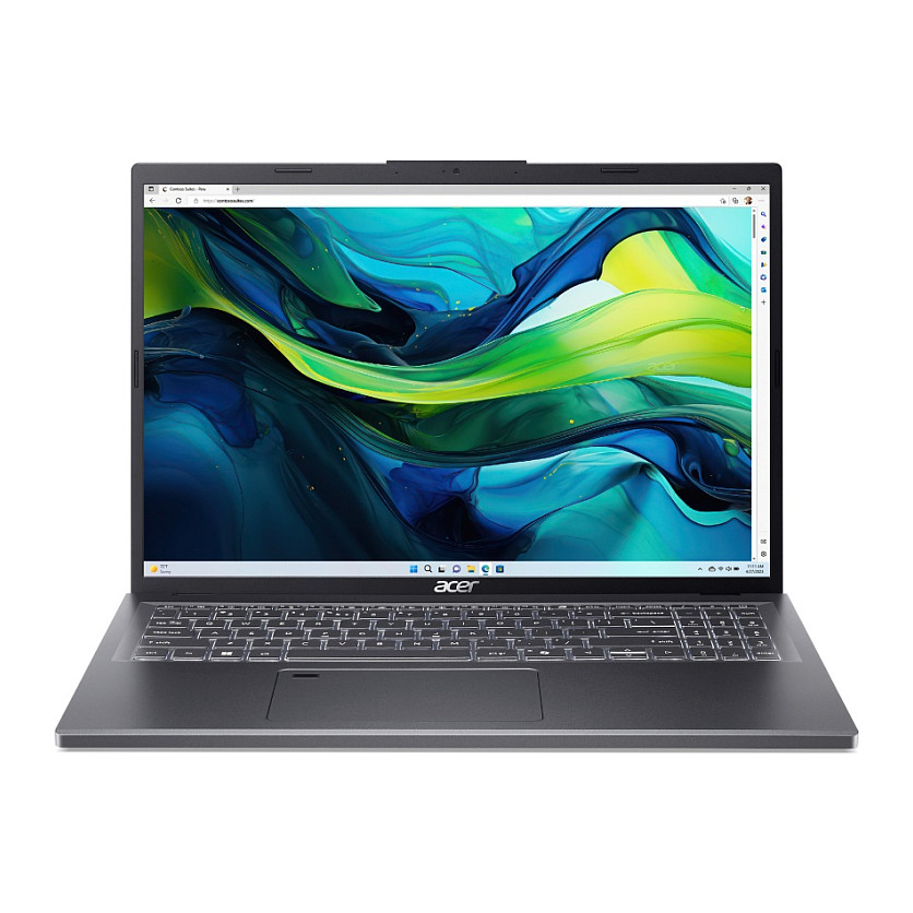 Laptop ACER Aspire 16 A16-51GM-50TK (16", IPS, WUXGA, Intel Core 5 120U, 16GB, 512GB SSD, NVIDIA GeForce RTX 2050, Windows 11 Home, HR tipkovnica, Siva)