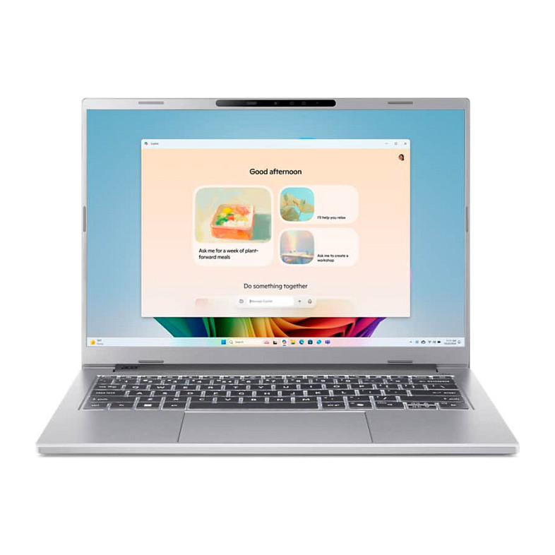 Laptop ACER Aspire 14 A14-53M-58AQ (14", OLED, WUXGA, Intel Core Ultra 5 125U, 16GB, 512GB SSD, Intel Graphics, Windows 11 Home, DE tipkovnica, Siva)