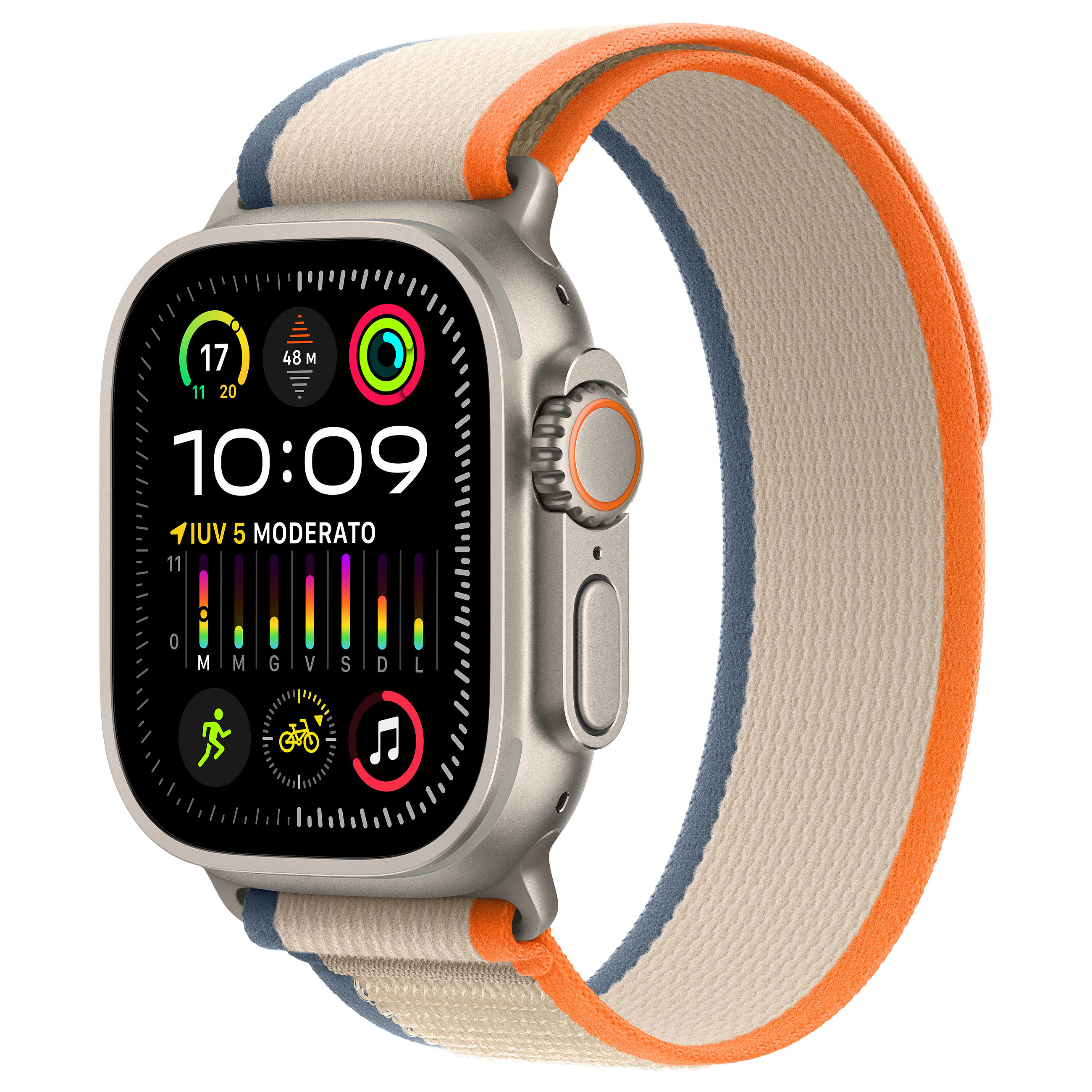 Apple Watch Ultra 2 Titanium Cellular 49mm (Trail Loop orange/beige) M/L NEW-0