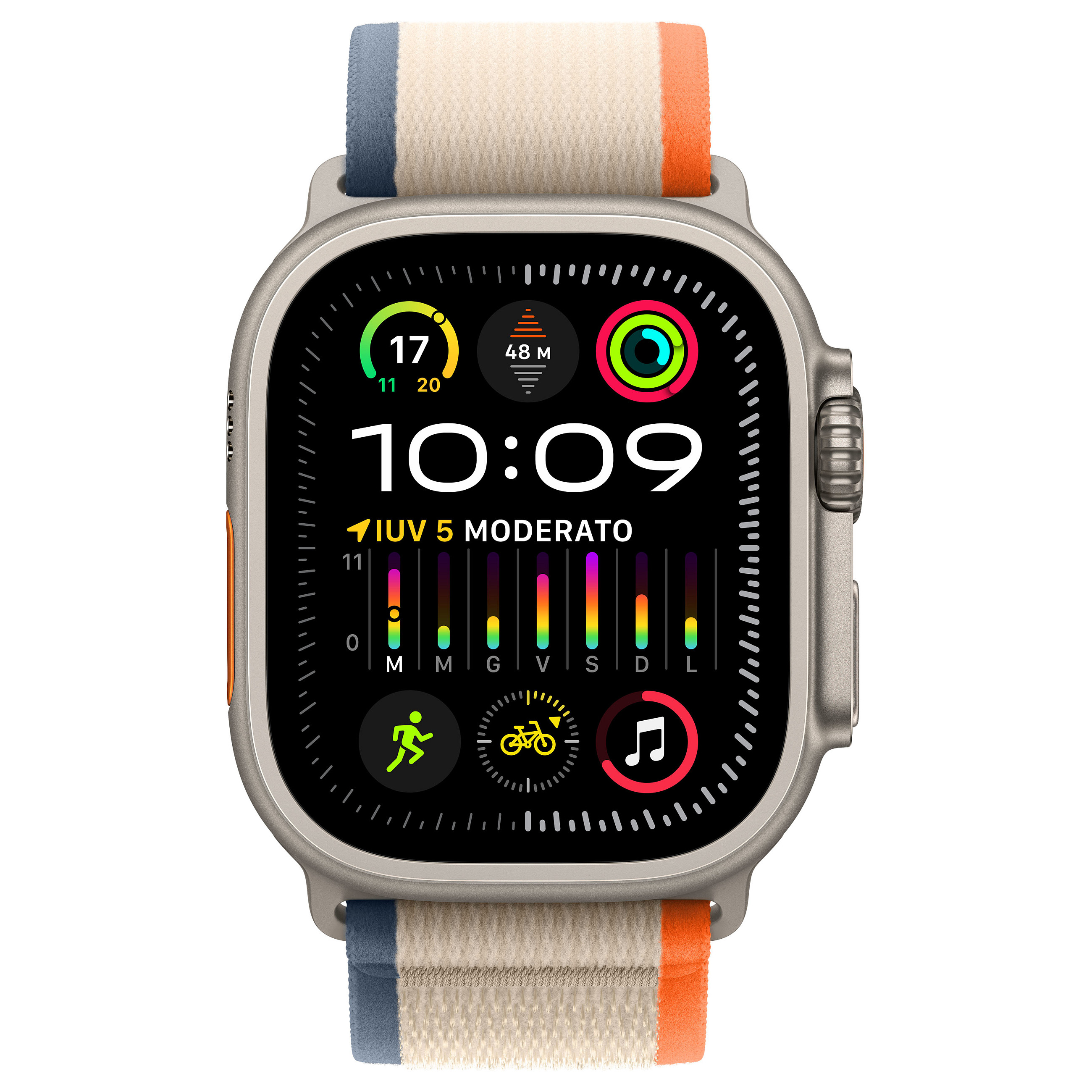 Apple Watch Ultra 2 Titanium Cellular 49mm (Trail Loop orange/beige) M/L NEW-1