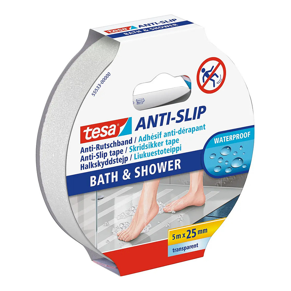Protuklizna traka TESA Anti-Rutsch (25 mm x 5 m, prozirna)