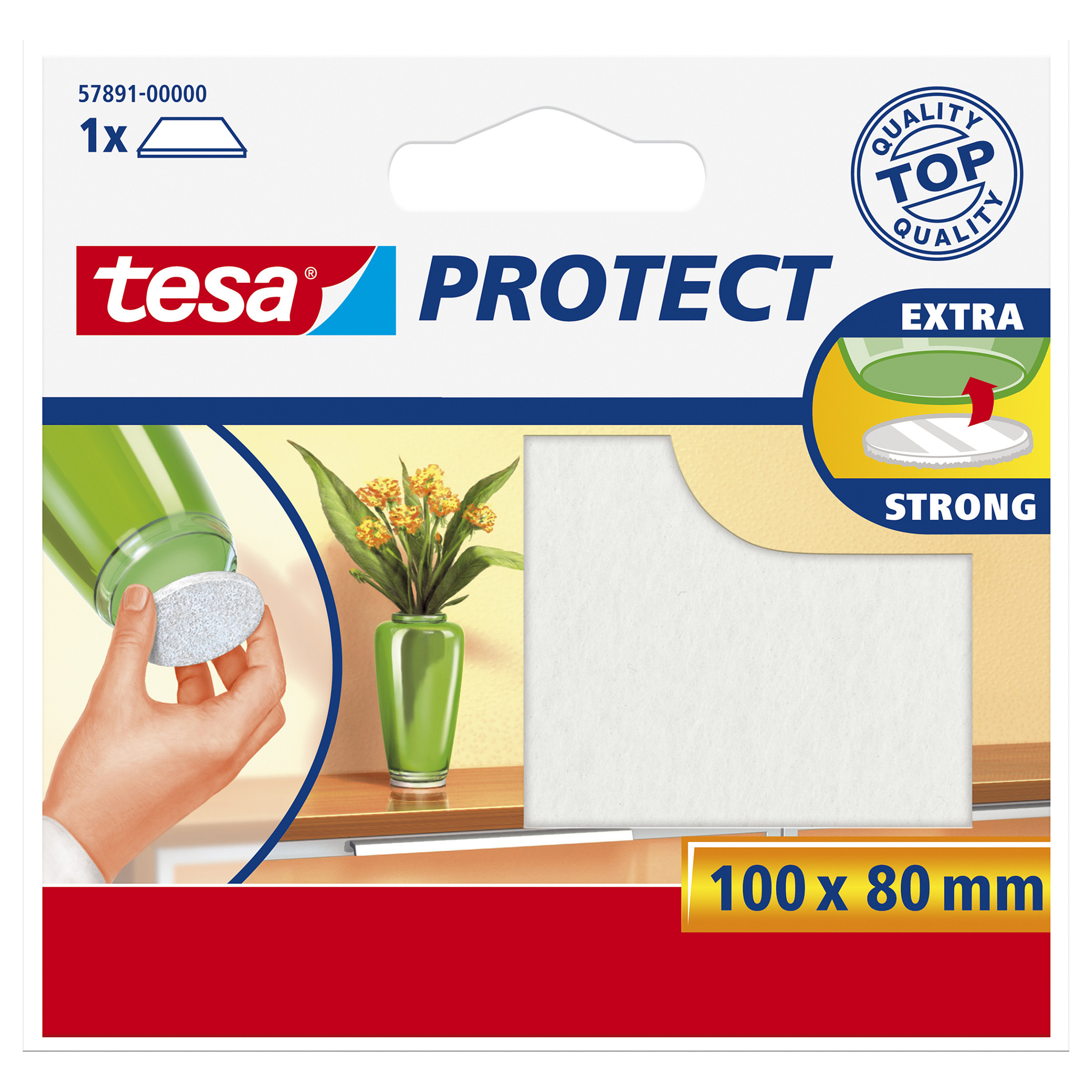Filc podlošci TESA Protect okrugli (22 mm, bijela boja, 16 kom)