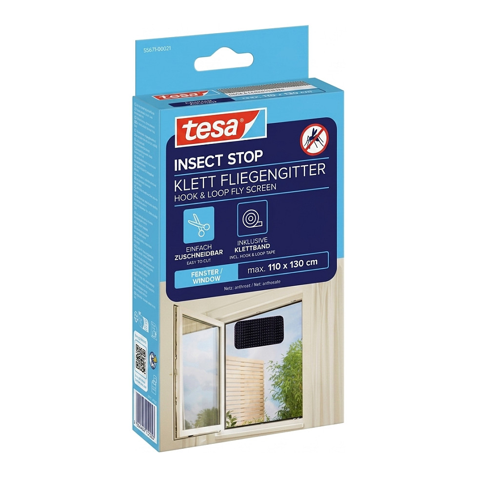 Mreža za komarce TESA Standard 11 x 13 m (antracit)-0