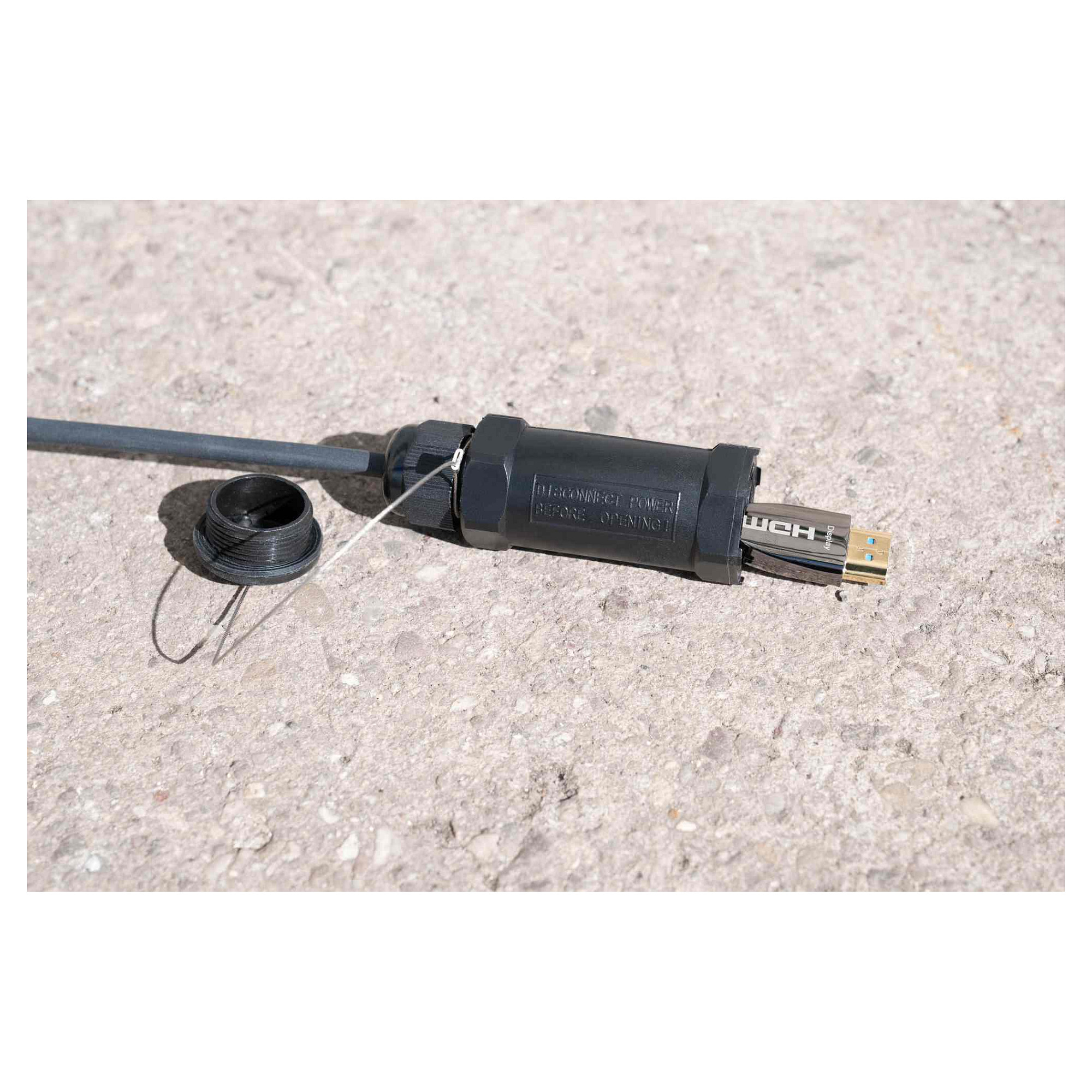 Python Čelično Oklopljeni AOC Hibridni HDMI 2.0b Kabel, 20m-7