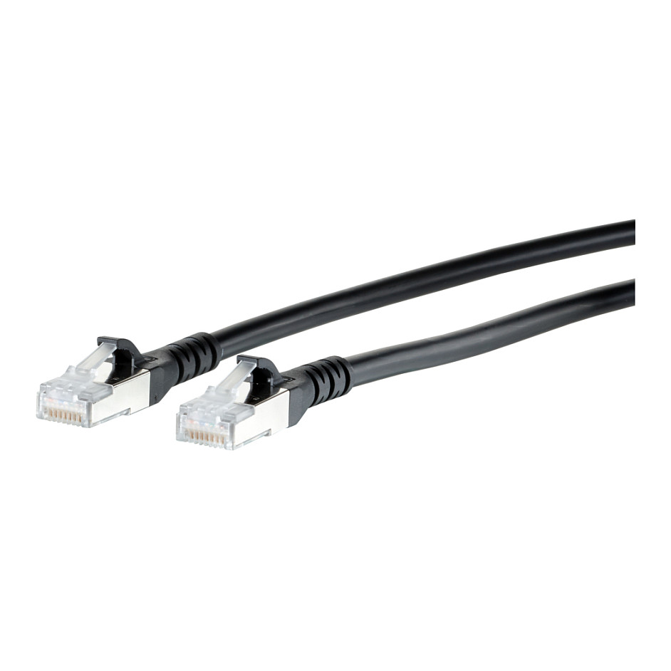 Mrežni kabel METZ CONNECT Cat.6A S/FTP (30 m, crna boja)-0