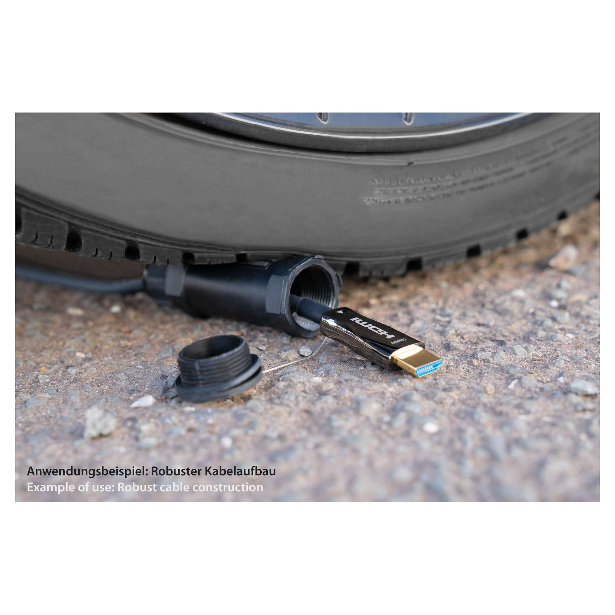 Kabel PYTHON AOC Hibridni HDMI 2.0b 4K@60Hz (čelično oklopljen) 30m-8