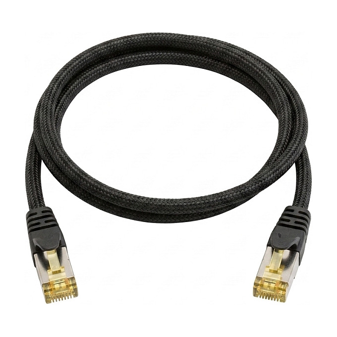 Mrežni kabel PYTHON Cat.7 S/FTP 0.25m crna boja-0