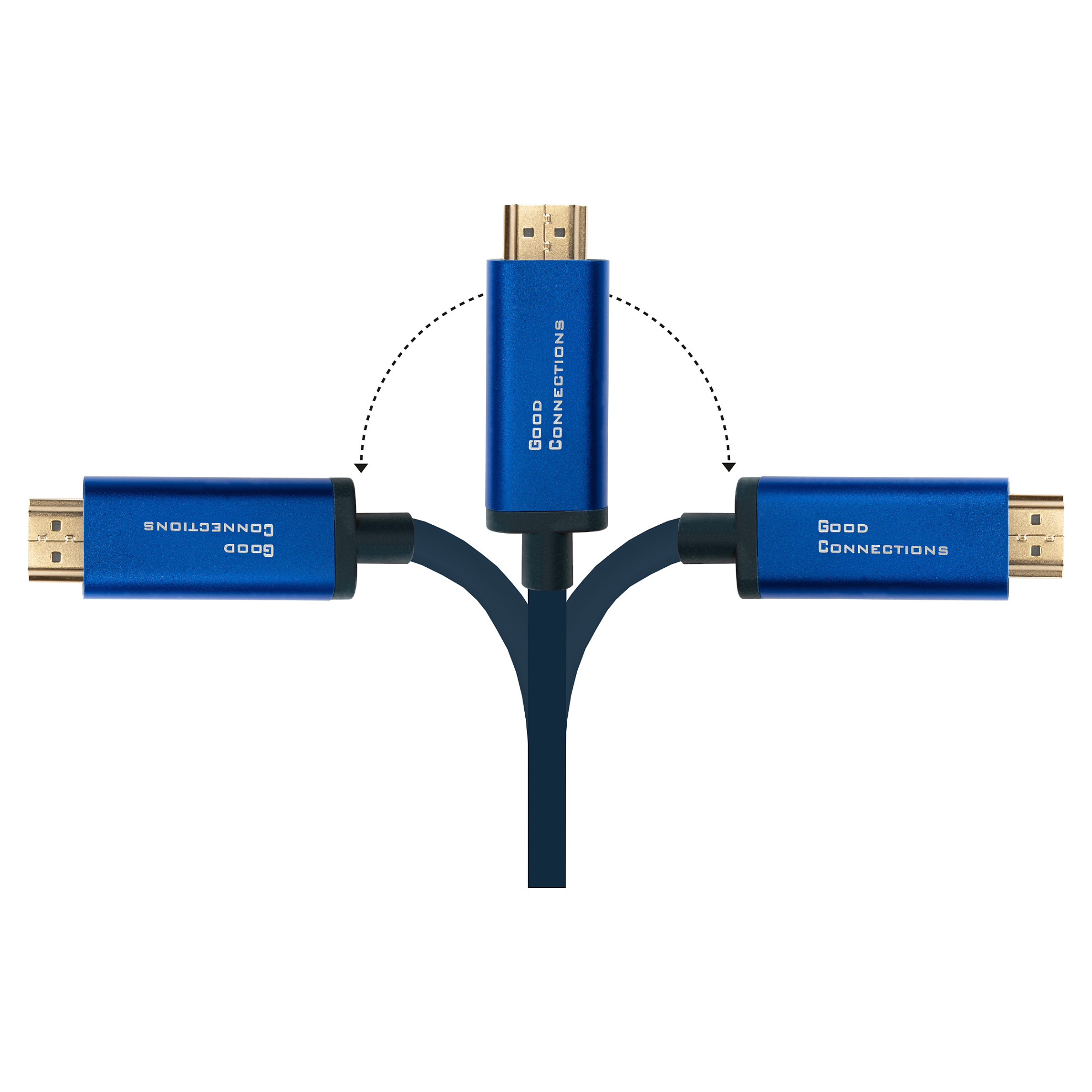 Adapterski kabel GOOD CONNECTIONS SmartFLEX USB-C na HDMI, 2m, plava boja-4
