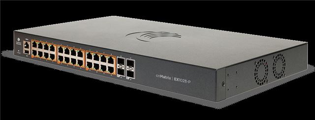 Mrežni switch CAMBIUM cnMatrix EX1028-P (24x 1Gbps PoE+, 4x SFP)
