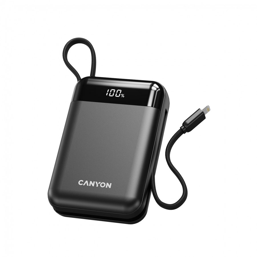Prijenosna baterija CANYON OnPower 204 20000 mAh crna boja