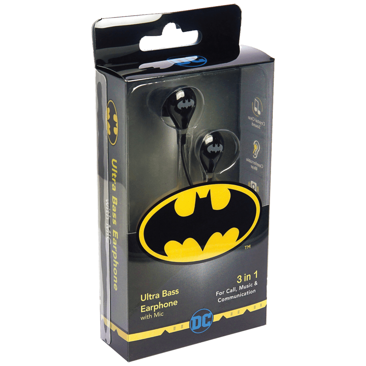 Slušalice DC Batman Ultra Bass (mikrofon, 3.5 mm)-1