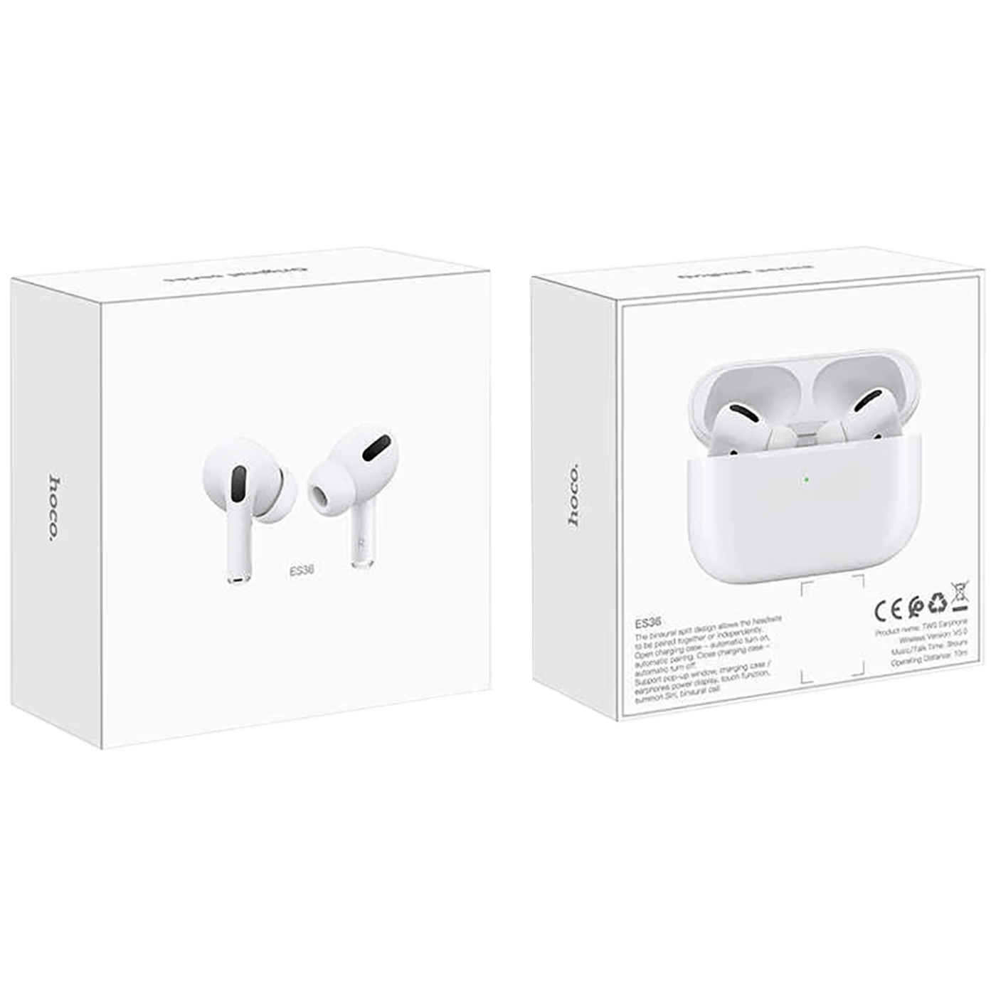 Slušalice HOCO ES36 (Bluetooth, mikrofon, 3h baterija, Bijela)-1
