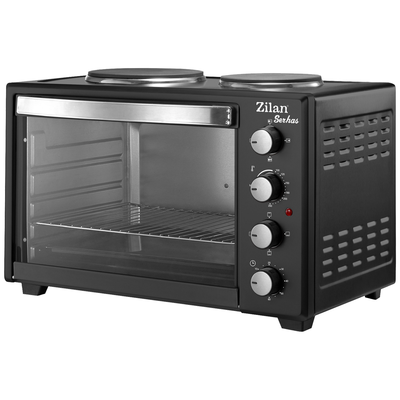 Mini pećnica ZILAN ZLN2935 s 2 ploče za kuhanje (45L, 3200W)