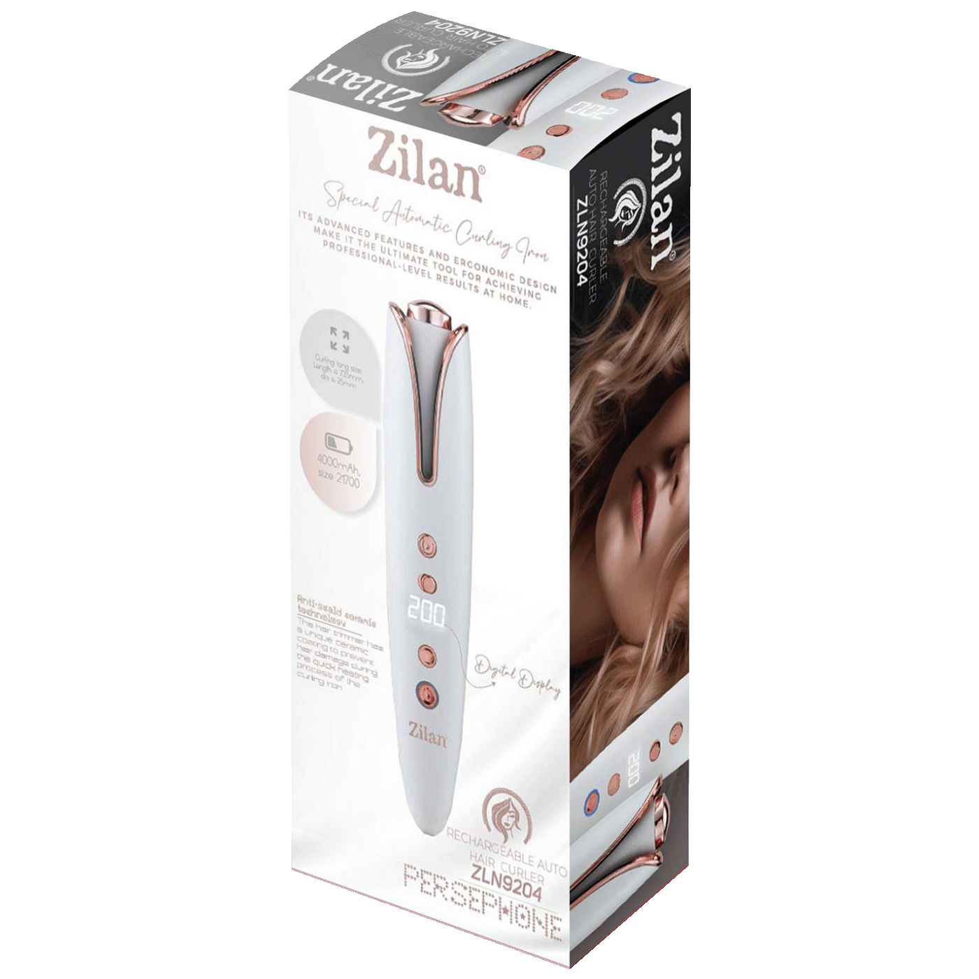 Bežični automatski uvijač za kosu ZILAN Persephone ZLN9204-1
