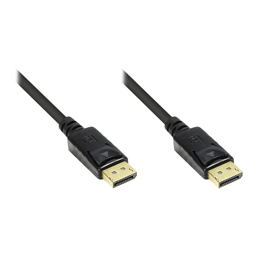 Good Connections DisplayPort 1.2 kabel, 4K/UHD @60Hz, 5m, crni-0