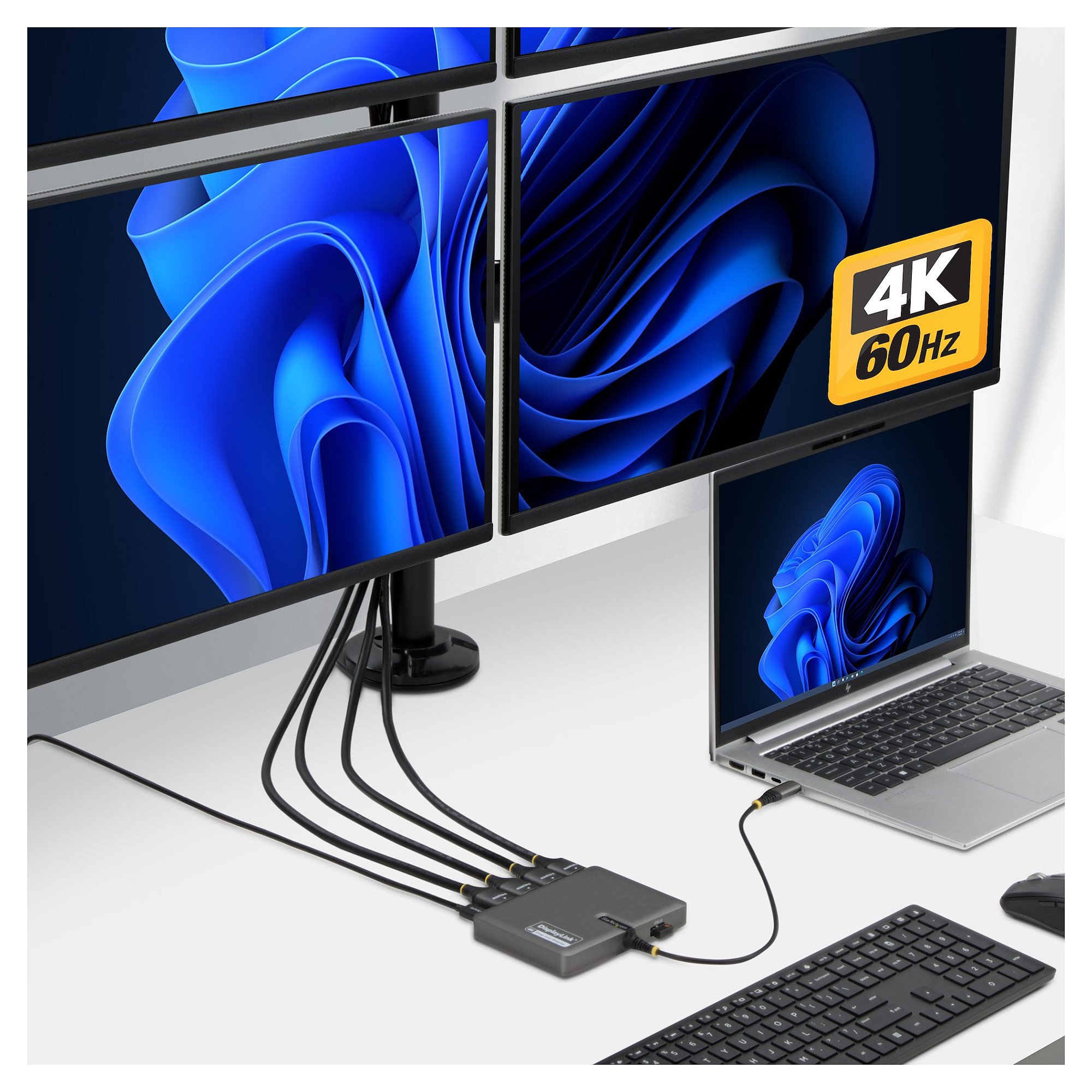 Startech USBC2HD4 USB-C na Quad HDMI adapter, 4K 60Hz, Power Delivery-3