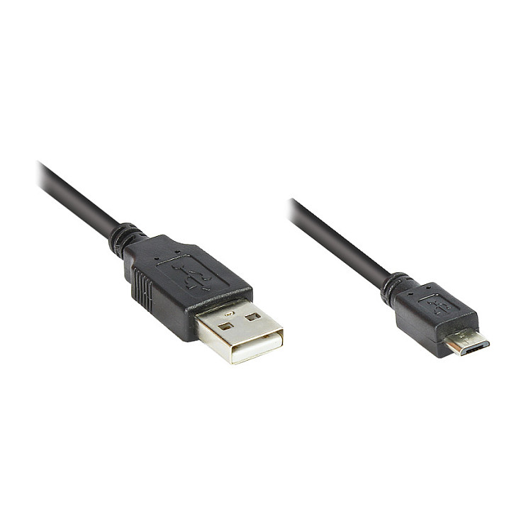 Good Connections USB 2.0 kabel A na Micro B, 0.3m, crni-0