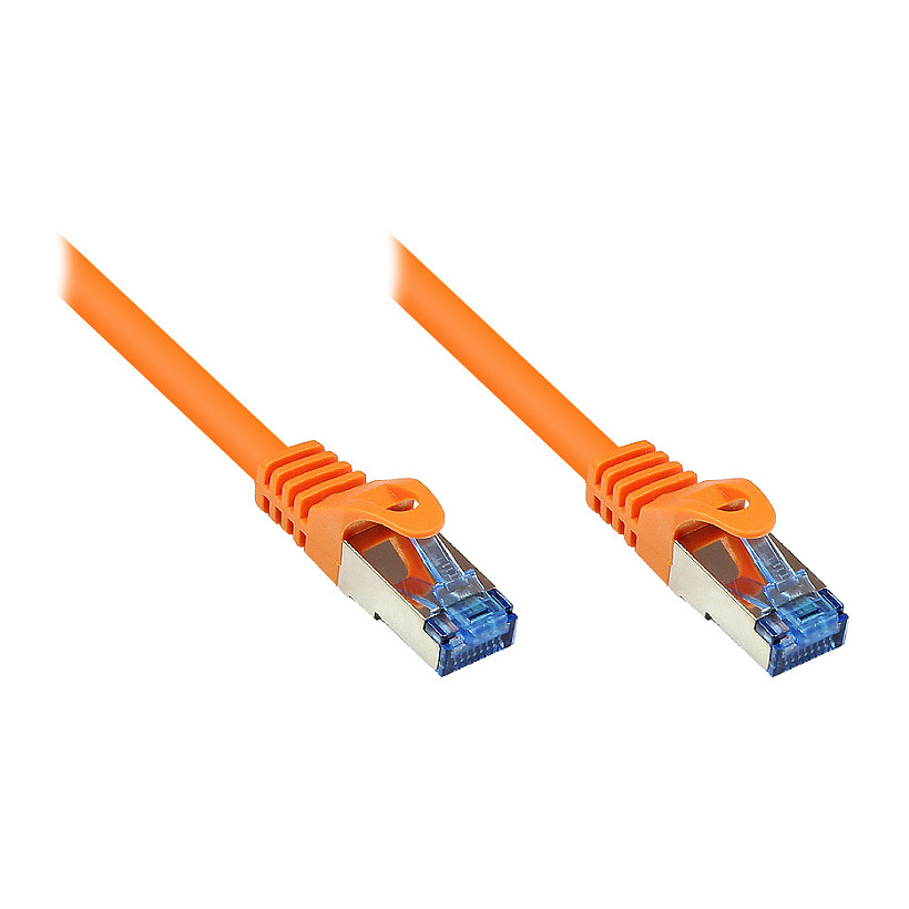 Mrežni kabel GOOD CONNECTIONS Cat.6A S/FTP, 1m, narančasta boja-0
