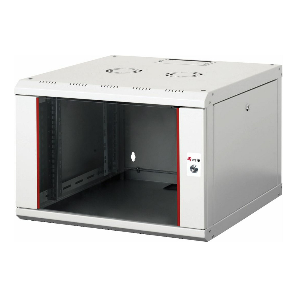 Mrežni ormar EQUIP 19" staklena vrata, 7U, 600x600mm, sivi