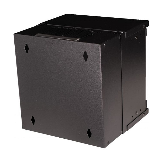 Zidni ormar EQUIP 10" ECO, 6U, staklena vrata, 300x300mm, crna boja-1