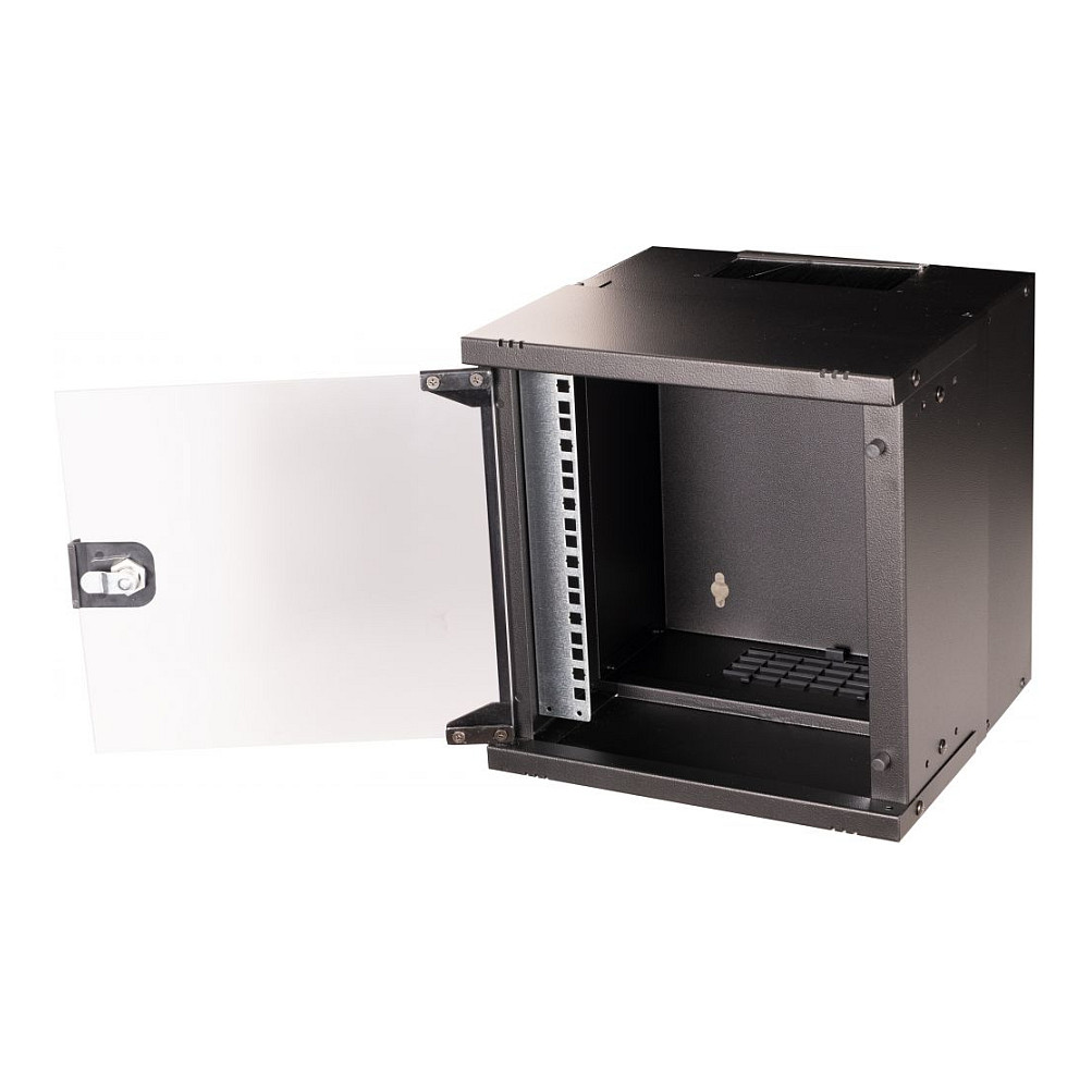 Zidni ormar EQUIP 10" ECO, 6U, staklena vrata, 300x300mm, crna boja-2