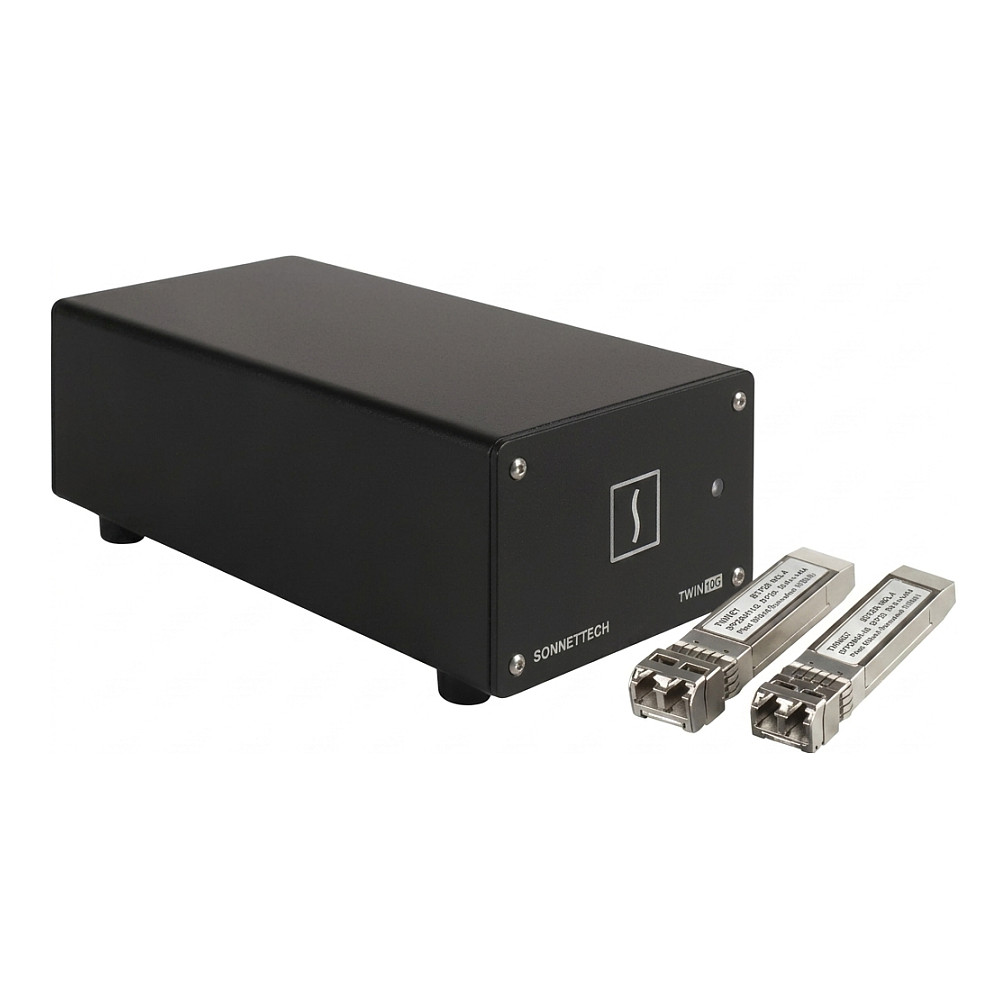 Sonnet Twin10G SFP+ Thunderbolt 3 Dual Port 10Gb Ethernet Adapter