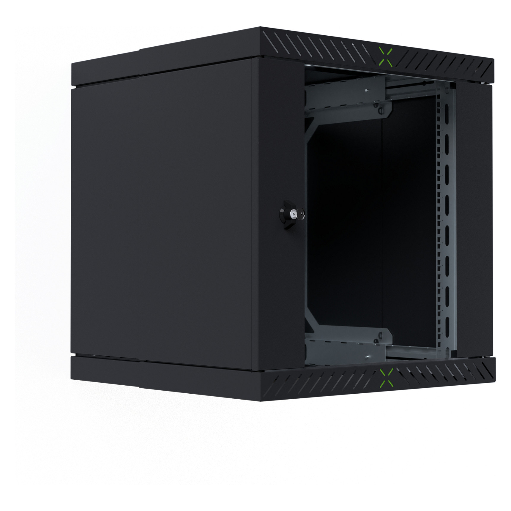 Zidni ormar EFB ELEKTRONIK X-Rack 19", staklena vrata, 12U, dubina 400-600mm, crna boja-3