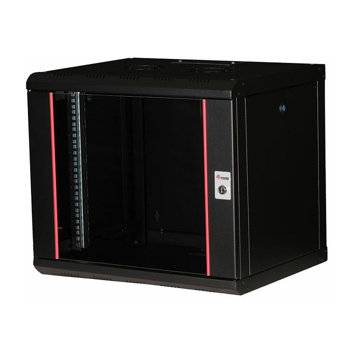 Mrežni ormar EQUIP 19" 9U, staklena vrata, 600x450mm, crna boja