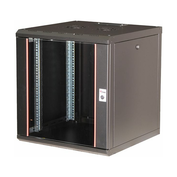Mrežni ormar EQUIP 19" staklena vrata, 600x600mm, 12U, crna boja