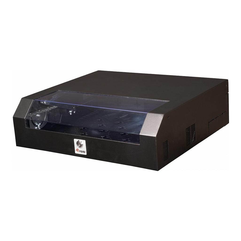 Mrežni ormar EQUIP 19" 5U, čelična vrata, 500x475mm, crna boja-0