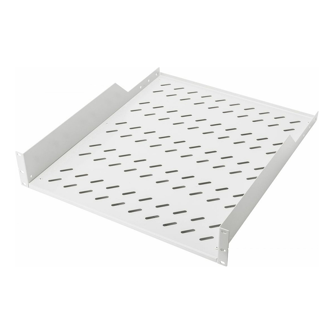 Fiksna polica za ormar EQUIP 19", 2U, dubina 80 cm, siva boja