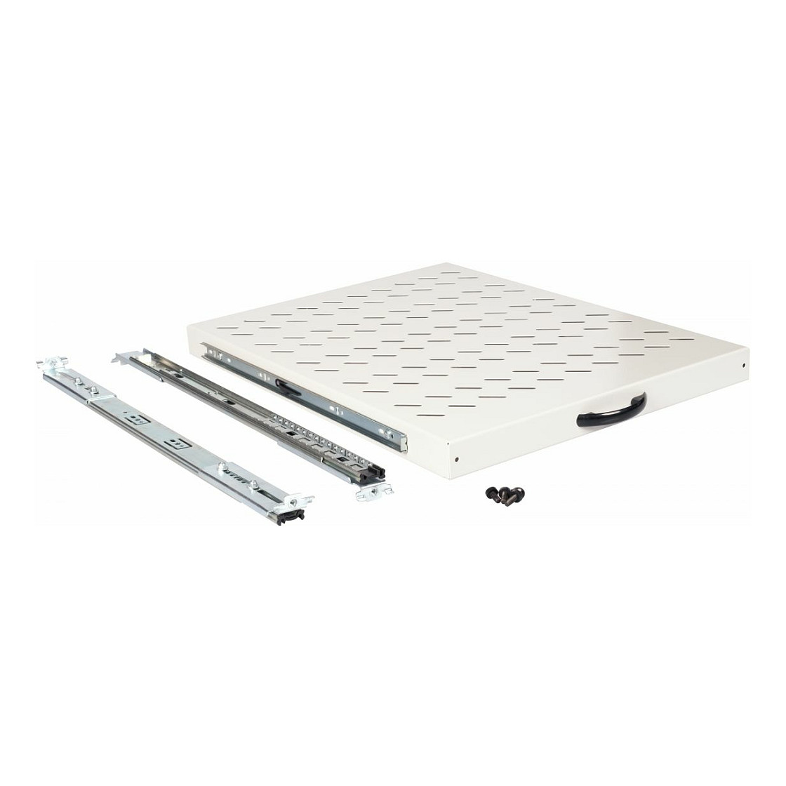 Polica EQUIP 19" izvlačna za ormare dubine 800 mm, 1U, siva boja-2