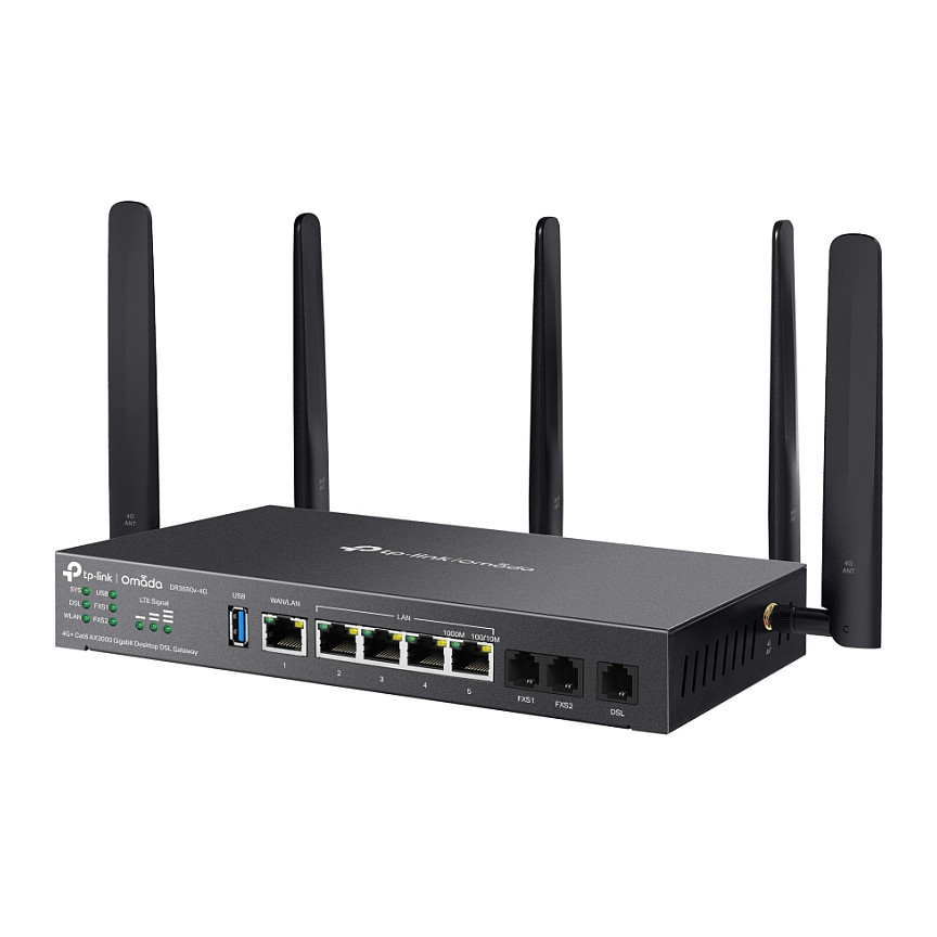 Mrežni gateway TP-LINK Omada DR3650v-4G (AX3000, Wi-Fi 6, VDSL2, 4G LTE)-2
