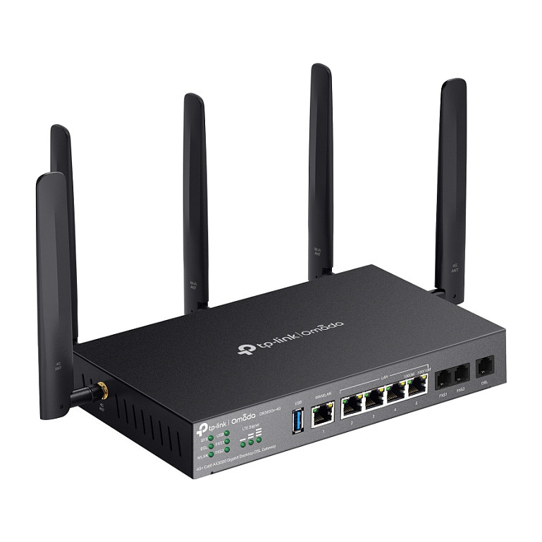 Mrežni gateway TP-LINK Omada DR3650v-4G (AX3000, Wi-Fi 6, VDSL2, 4G LTE)-3