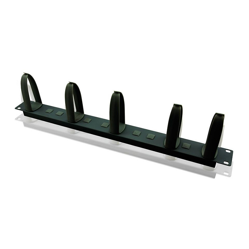 Panel za kabele VALUE 19" 1U s 5 vodilica, crna boja-1