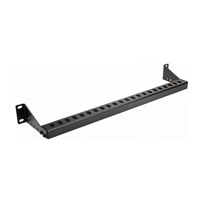 Horizontalna vodilica za kabele VALUE 19" 1U, podesiva dubina, crna boja-0