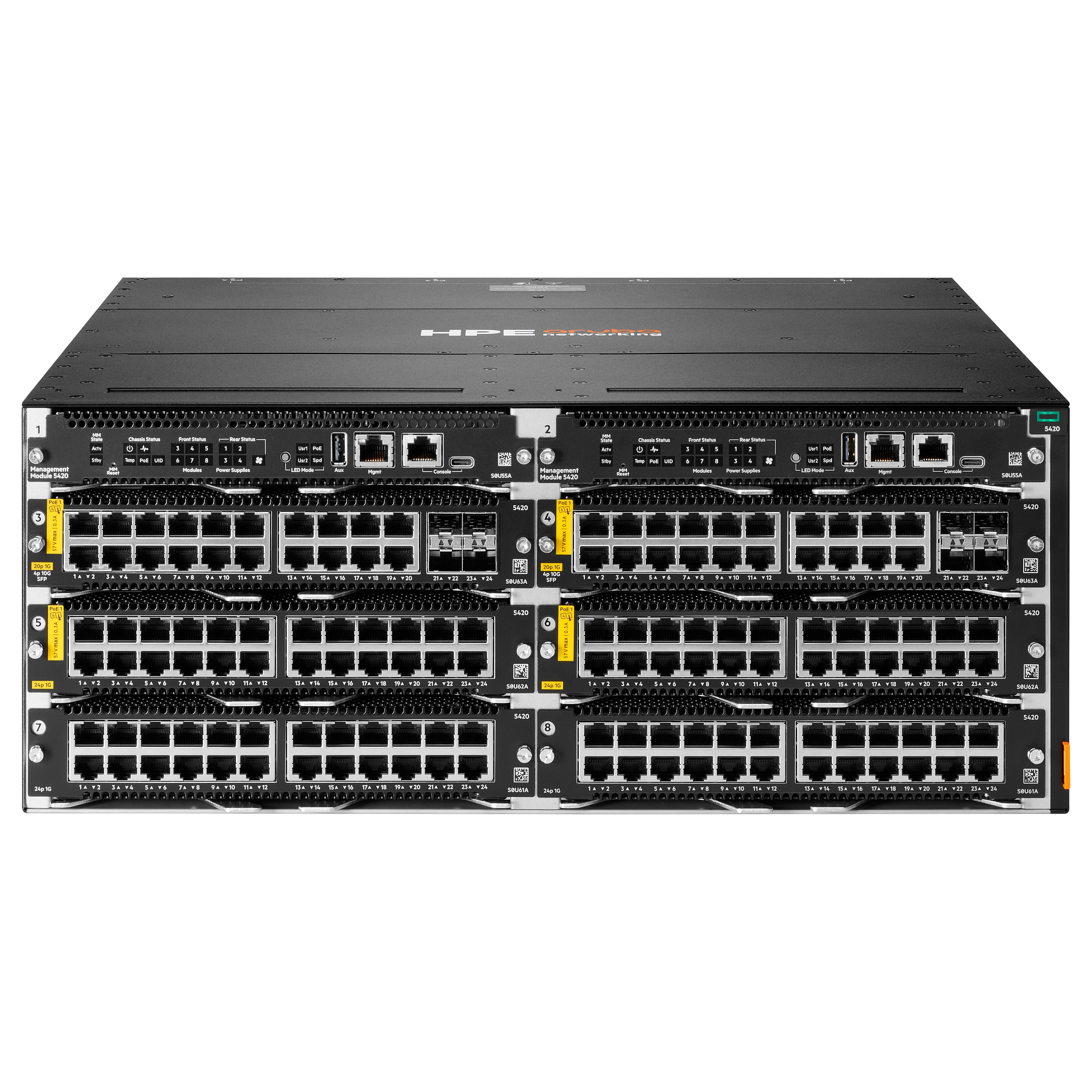 Mrežni preklopnik HPE ARUBA CX 5420 6-slot Switch Chassis (R8R80A)-0