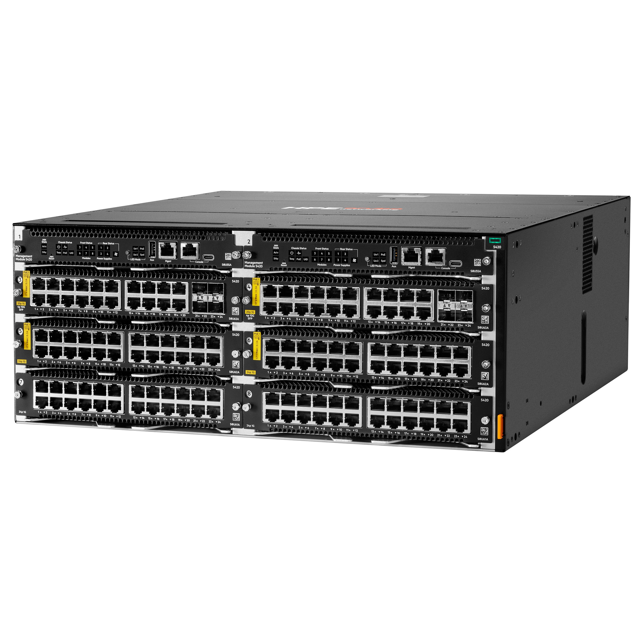 Mrežni preklopnik HPE ARUBA CX 5420 6-slot Switch Chassis (R8R80A)-1