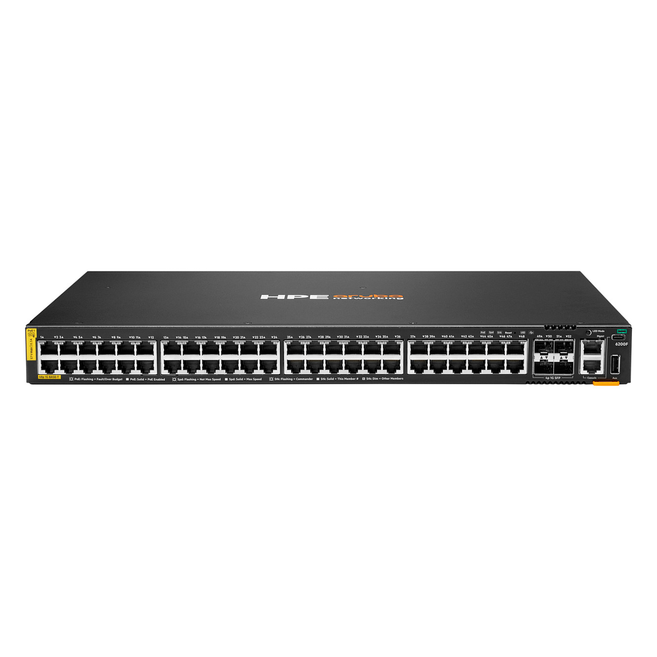 Mrežni switch HPE ARUBA CX 6200F 48-portni PoE+ 4SFP 370W (JL726A)