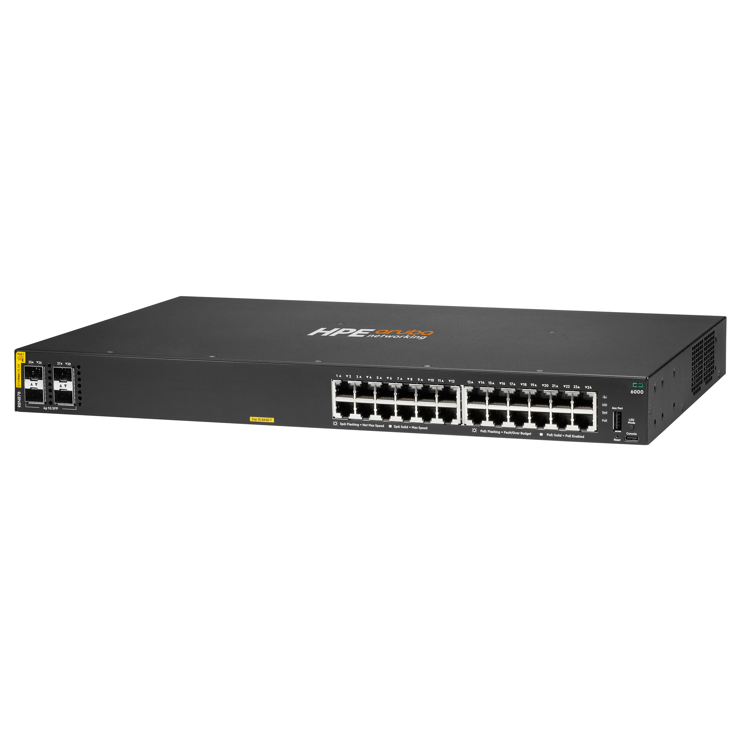 Mrežni switch HPE ARUBA 6000 24G Class4 PoE 4SFP 370W (R8N85A)-1
